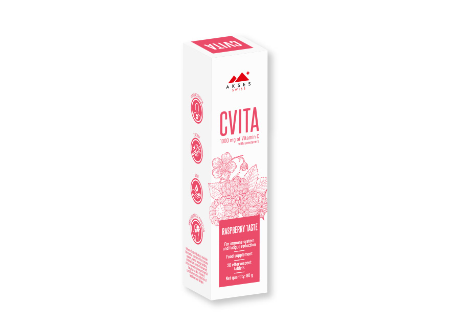 CVITA RASPBERRY 1000mg Vitamin C